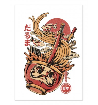 Illustration vectorielle de l'objet nouvel an japonais 'Daruma
