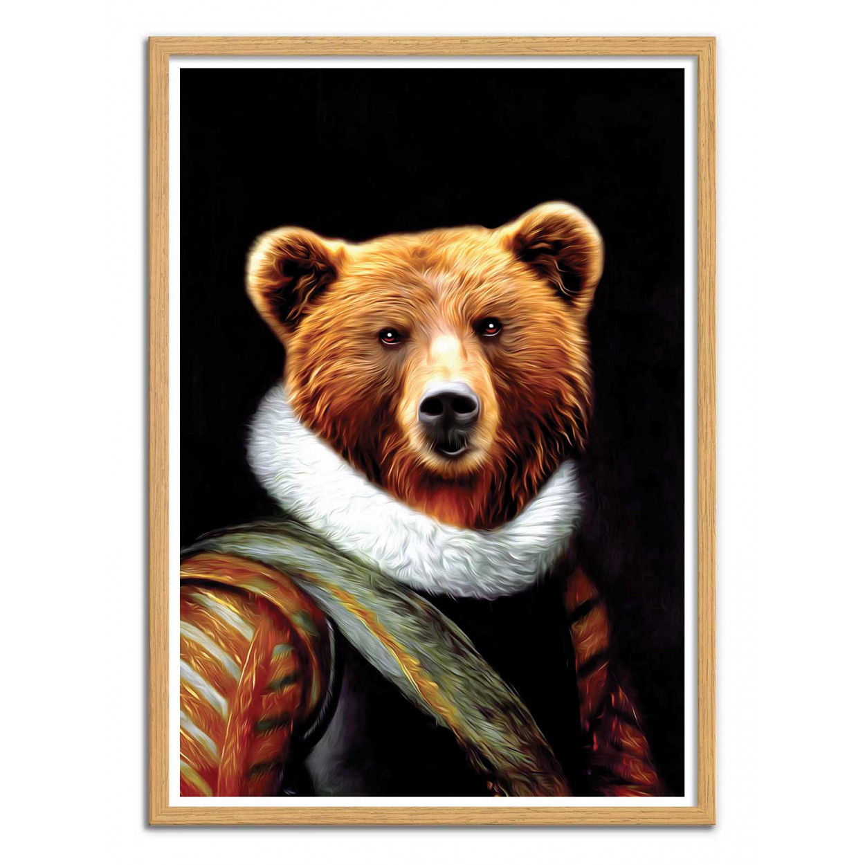 Art-Poster portrait of a bear - Stu - Tein Lucasson