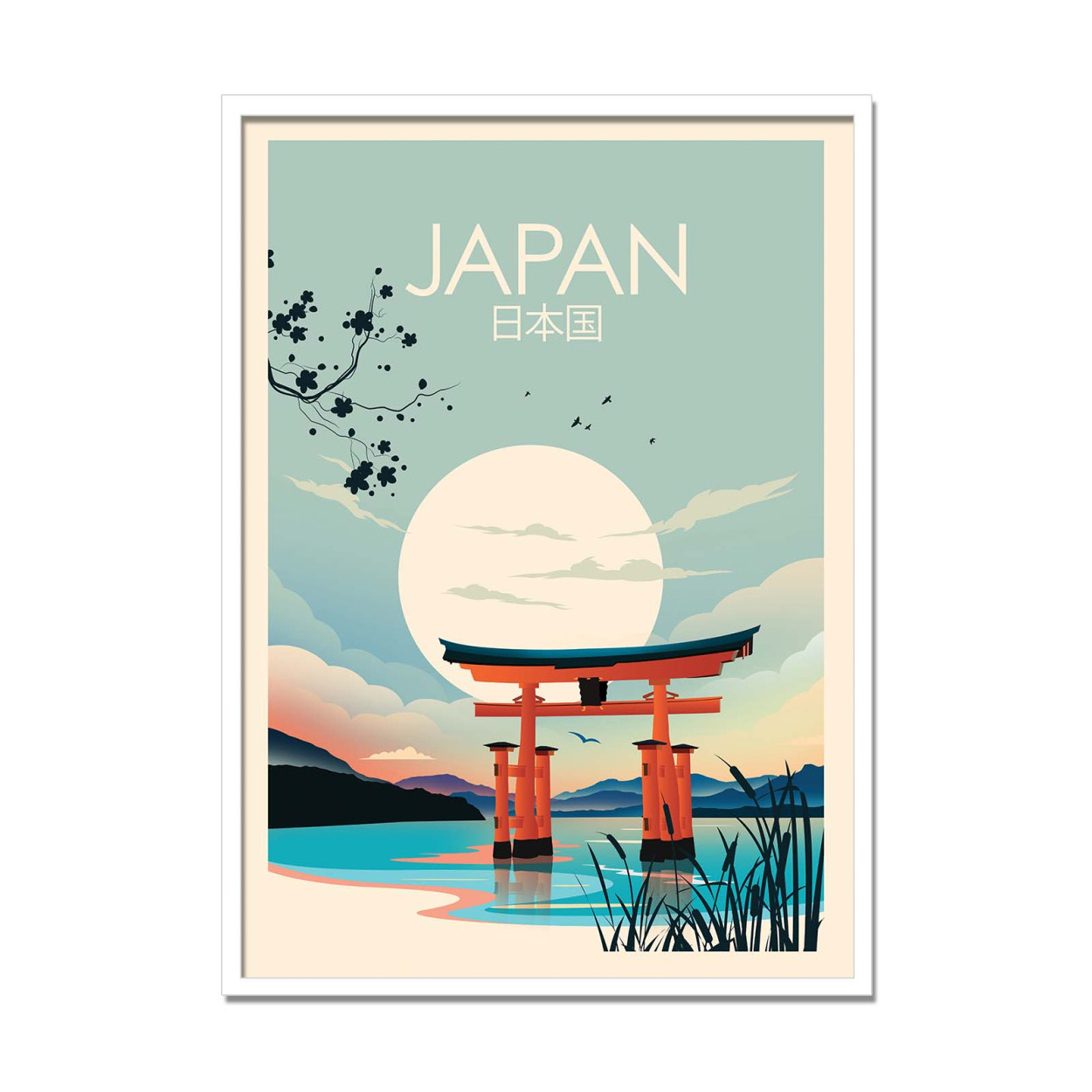 Affiche japonaise , vintage