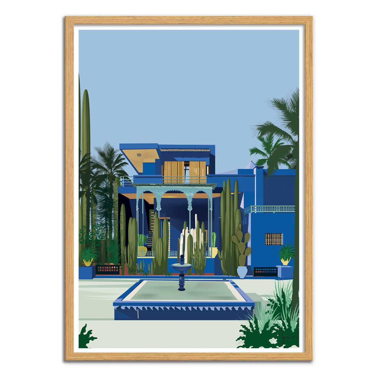 Poster the majorelle garden of Marrakech - Fineartsfrance